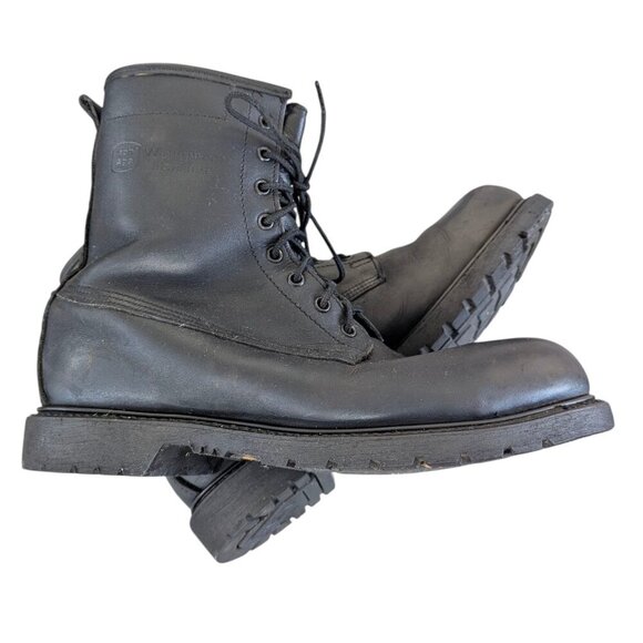 Vintage Waterproof/Insulated Black Leather Men\'s Steel Toe Combat Boot Size 10.5 main image 10